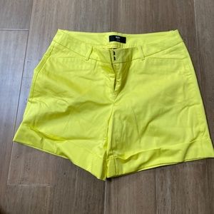 Ladies yellow shorts